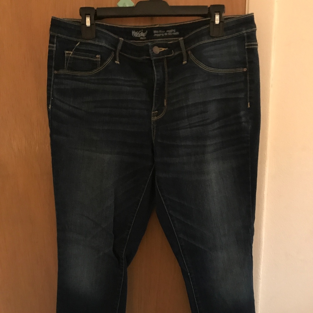Mossimo Blue Mid-Rise Jeggings